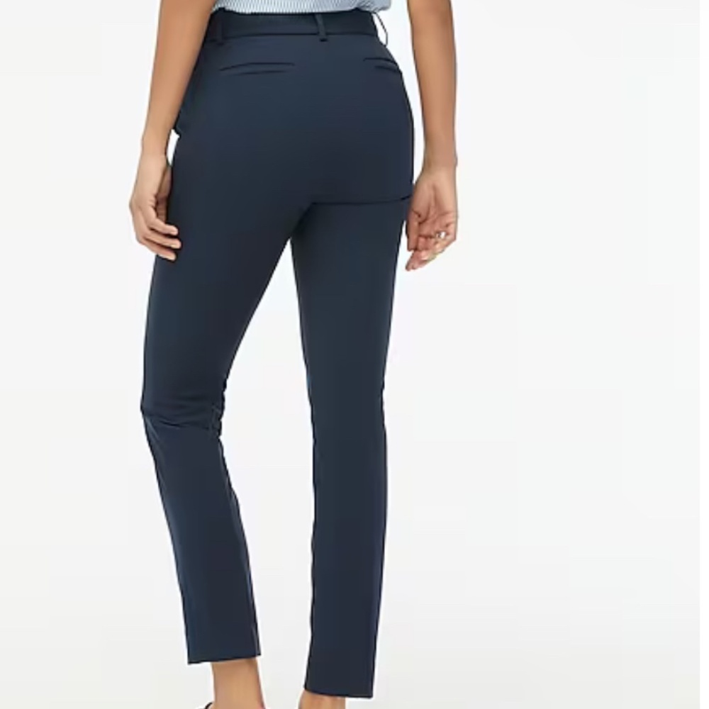 J.Crew Factory Petite Trouser Pant Size 0 Navy CB288 - Picture 2 of 5